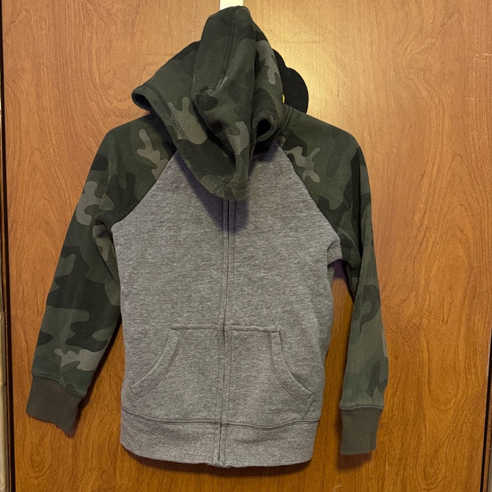 10/$10 Jumping Beans Camouflage Hoodie - Gray and Green